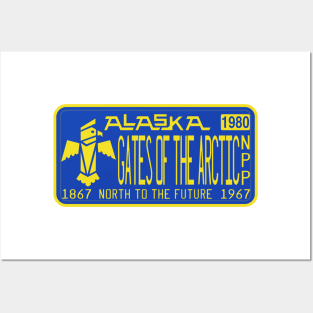 Gates of the Arctic National Park & Preserve license plate Posters and Art